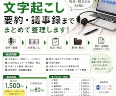 音声を文字起こし・要約・議事録まで整理します イメージ1