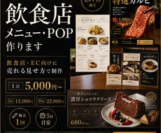 飲食店メニュー・POP作ります イメージ1