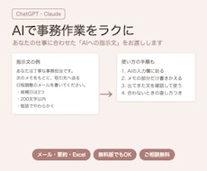 AIで事務作業をラクにする方法を教えます イメージ1