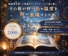 物語性を持った楽曲をキャラクターとして演じ歌います イメージ1
