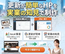 地域集客特化！更新楽なHPを実業の知見で制作します イメージ1