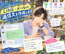 LINE・DM・メールの返信文を作成します イメージ1
