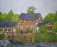 透明水彩を使って風景イラストを描きます イメージ1