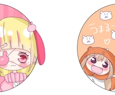 好きなキャラクターとコラボ絵描きます イメージ1