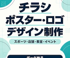 チラシ・ポスター・ロゴなどのデザインを制作します イメージ1