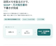 精神科訪問看護の記録下書きプロンプト提供します 現役看護師作成｜メモを貼るだけでSOAP・報告書の下書き