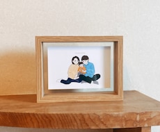 優しい雰囲気の、似顔絵イラスト描きます イメージ1