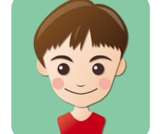ペーパークラフト風シンプル似顔絵お描きします イメージ1