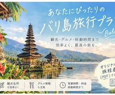 希望に合わせたプランを一緒に作成します 観光・グルメ・営業時間・料金・移動時間まで！