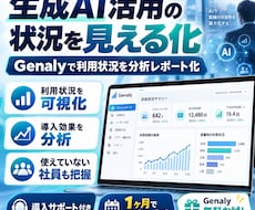生成AI活用の状況を見える化します イメージ1