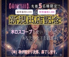 ホロスコープで強みや弱み／内面／整理・分析します イメージ1