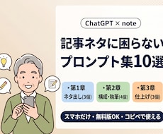 ChatGPTプロンプト集をココナラに出品します noteのネタ切れと白紙ストレスから解放|スマホでもOK