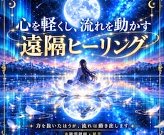 心を軽くし、流れを動かす遠隔ヒーリングを行います イメージ1