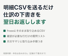 freeeの記帳を明細CSVから翌日下書きします イメージ1