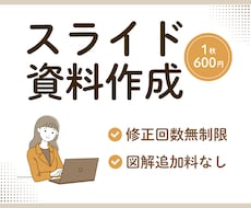 見やすく伝わるスライド資料を作成します イメージ1