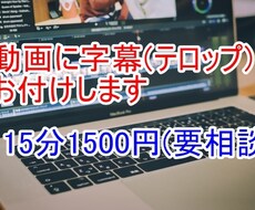 動画に字幕(テロップ)お付けします あなたの動画制作をお手伝いさせてください