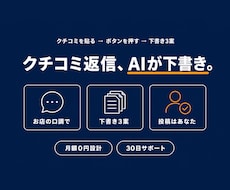 クチコミ返信をAIがお店の口調で下書きします イメージ1