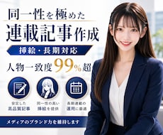 同一性を極めた長期連載文章(挿絵付)作成します イメージ1