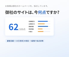 HP・サイトを顧客目線で診断＋改善提案いたします イメージ1