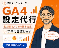 GA4の初期設定を丁寧正確に構築しサポートします BtoB現役マーケッターがお悩みを伺いつつ設定いたします！