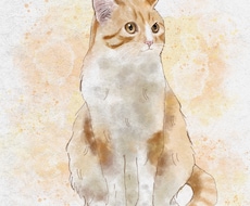 愛猫さんのイラストを描きます ちょっぴりリアルでおしゃれな雰囲気に仕上げます