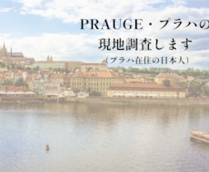 チェコ・プラハの現地情報を在住者が調査します イメージ1