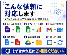 GASでフォーム・スプレッドシートを自動化します イメージ1