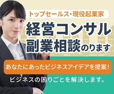 経営コンサル、副業相談のります イメージ1