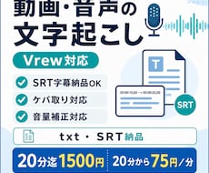 動画・音声の文字起こしを丁寧に行います イメージ1