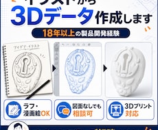 イラストから3Dデータ作成します イメージ1
