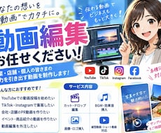 動画編集で商品のPRや貴社のサービスをPRします イメージ1
