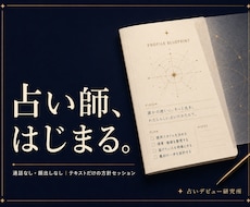 あなただけの占い師像を一緒に設計、セッションします イメージ1