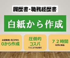 履歴書or職務経歴書白紙から作成いたします イメージ1