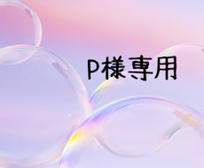 P様専用で対応させていただきます P様専用ですよろしくお願い致します