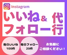 Instagramのいいね&フォロー代行します イメージ1