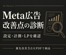 Meta広告の改善点を優先順に診断します 改善3点の理由と次の対応をPDFにまとめます