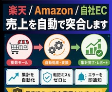 楽天/Amazon/自社EC売上を自動集計します イメージ1