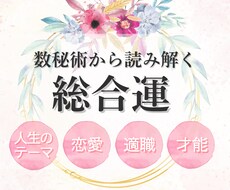 詳細充実♡人生のテーマ/才能/鑑定書お作りします イメージ1