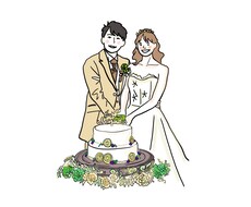 結婚式のアイテムに使えるイラストを描きます イメージ1