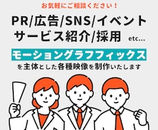 モーショングラフィックス映像を制作します イメージ1