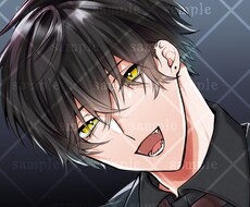 SNSアイコンのイラスト描きます 様々な絵柄やデフォルメ対応可能！背景透過付き