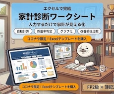 入力するだけで家計が見える化するシートを提供します イメージ1
