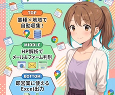 営業リスト作成支援ツール提供します 地域・業種を指定して営業先候補を出力できるツールです