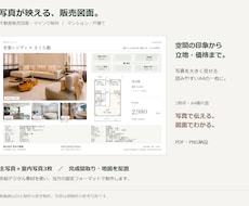 写真が映える不動産販売図面・マイソクを作ります イメージ1