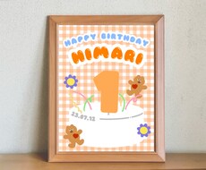 お誕生日ポスターを作成します イメージ1