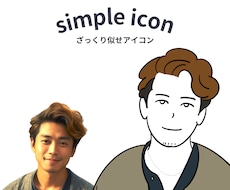 どこよりも安くざっくりと似せたアイコンを作成します イメージ1