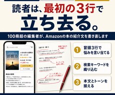 読者に届く、Amazonの本の紹介文を書きます 100冊超の編集者が、冒頭3行で読者をつかむ紹介文に
