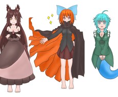 東方キャラや商業キャラなどの立ち絵を描きます イメージ1