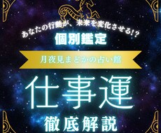 仕事占い｜貴方専用の仕事専用診断書を作成します イメージ1