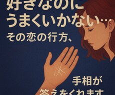 叶わぬ恋の出口、手相が知ってます
